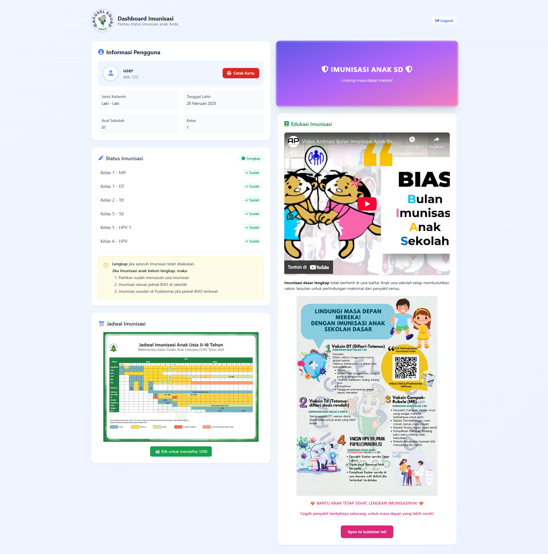 Imunisasi App